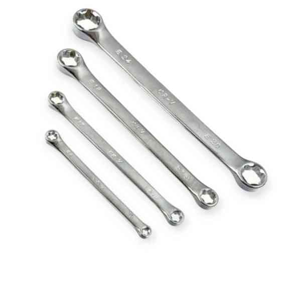 Набор ключей накидных (звезда шерифа) Torx E6-E24 4 шт (планшет) CrV Мукачево