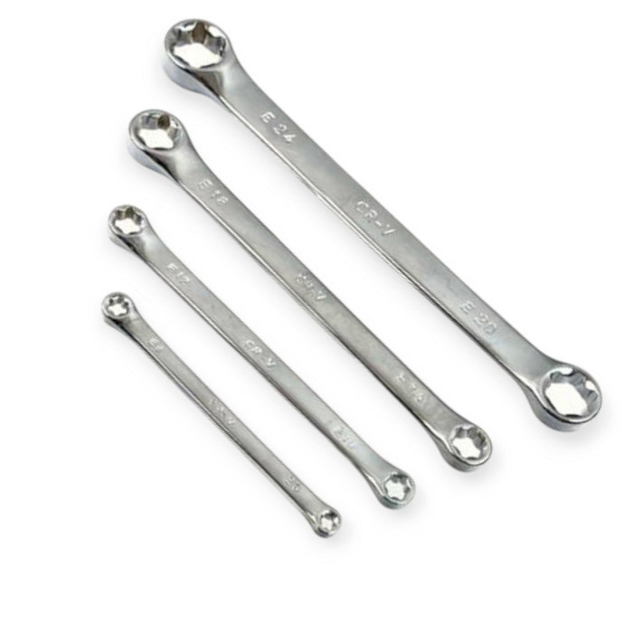 Набір ключів накидних (зірка шерифа) Torx E6-E24 4 шт (планшет) CrV Мукачево - фото 1