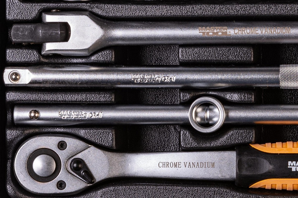 Набор торцевых насадок MASTERTOOL PROFI CrV 1/2