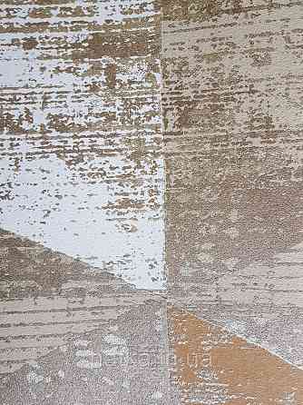 Шпалери вінілові на флізелін AS creation Geo Effect 0.53х10 геометрія трикутники 3д коричневі білі 38353-6 Київ