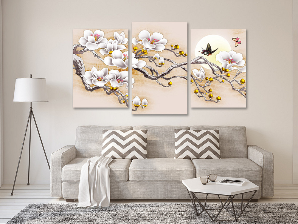 Модульна картина у вітальню/ спальню Магнолія Art-530_3 100x150 см Київ - фото 2