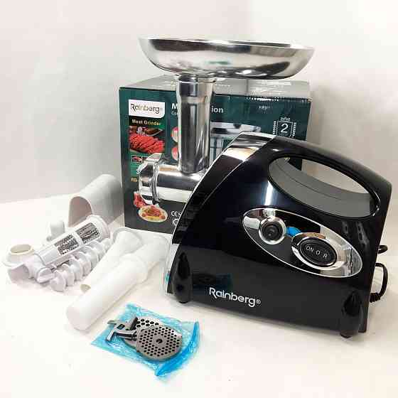 Електром'ясорубка з насадками для овочів, Електром'ясорубка для дому електрична з насадками WN-21 Львів