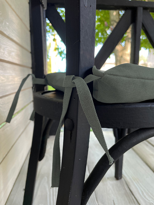 Подушка для стільців (38x38х5 см) Decorator Sawana колір хакі 84-036 Київ - фото 7