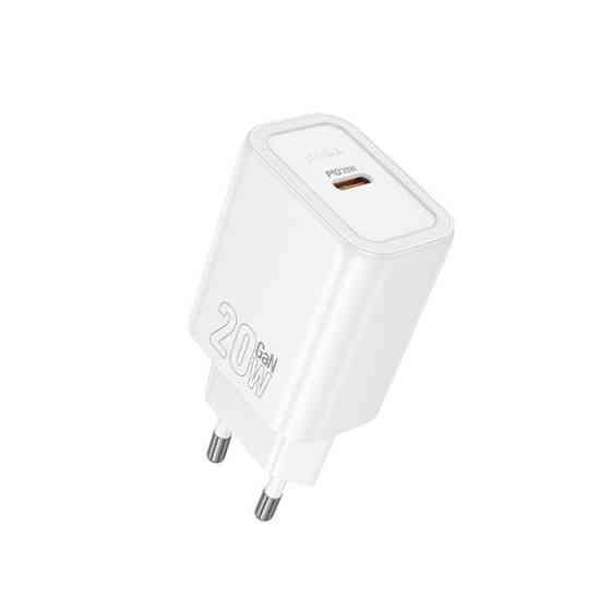 Сетевое зарядное устройство HOCO N60 Gentle single port PD20W charger (EU) White Одесса