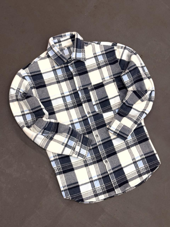 Сорочка чоловіча тепла фліс клітинка S Харків