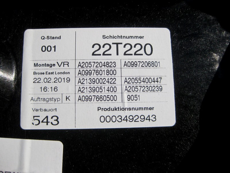 Mercedes-Benz  A2057205023 Склопідйомник передніх правих дверей C-Class W205 Одесса - изображение 3