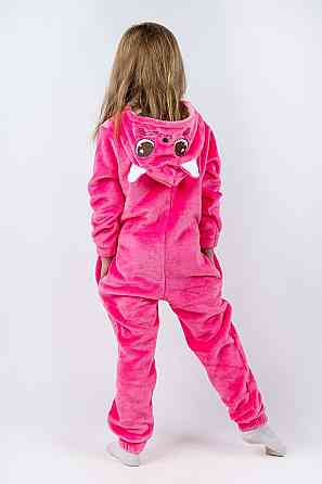 Детская пижама-кигуруми Котик  детский и подростковый, розовый, пижама -   комбинезон домашний топ Киев