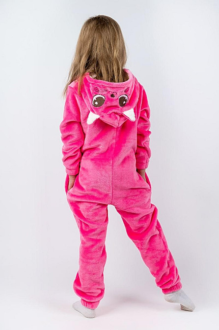 Детская пижама-кигуруми Котик  детский и подростковый, розовый, пижама -   комбинезон домашний топ Киев - изображение 2