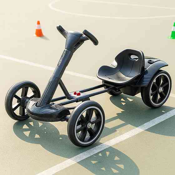 Электрокарт детский 6км/час, до 50кг, 86х54х48.5см, HL-B6, Черный / Электрический карт складной / Детский электромобиль Киев