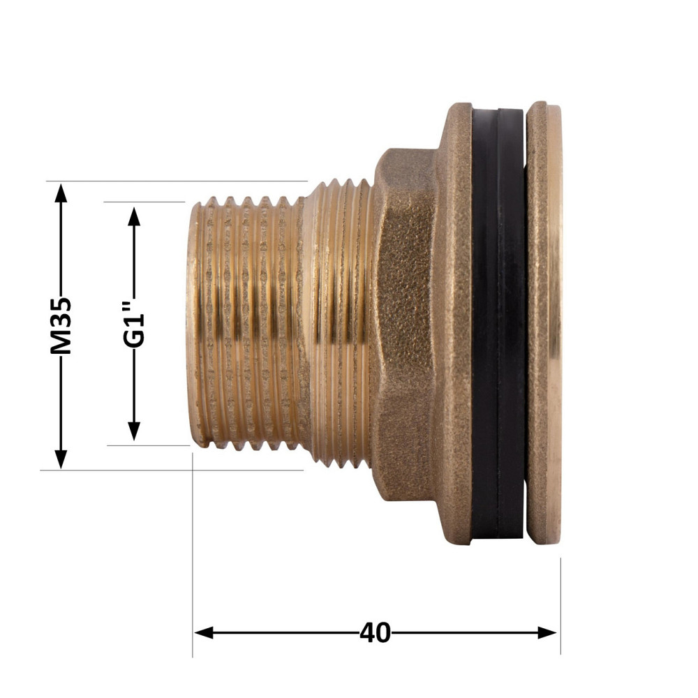 Врізка Thermo Alliance Standart 1" в бак SD40025 Київ - фото 2