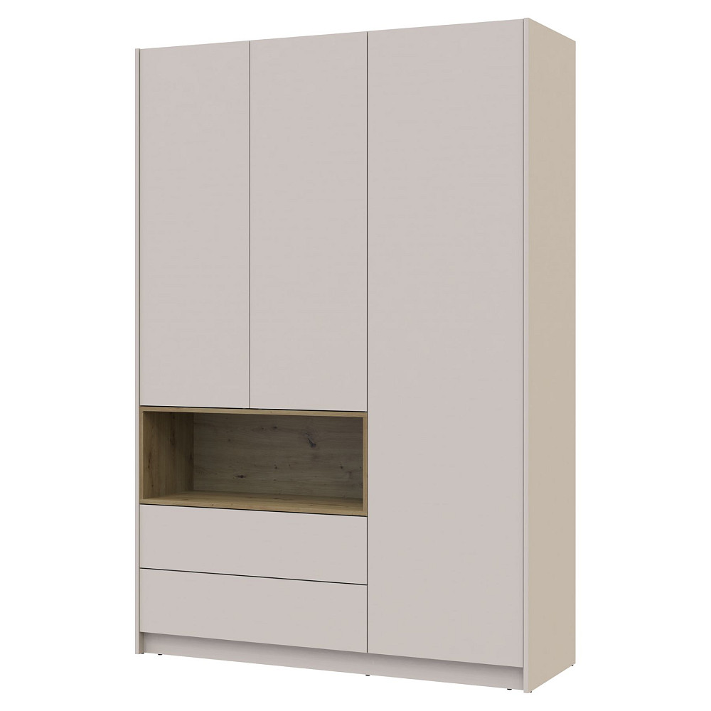Шкаф для одежды с нишей Doros Дэйл 150х52х220 см Кашемир/Дуб артизан (DRS-011285) Львов - изображение 3