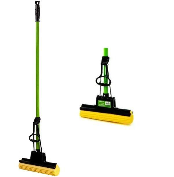 Швабра з одинарним віджимом (кольорова цільна ручка) Харків - фото 1