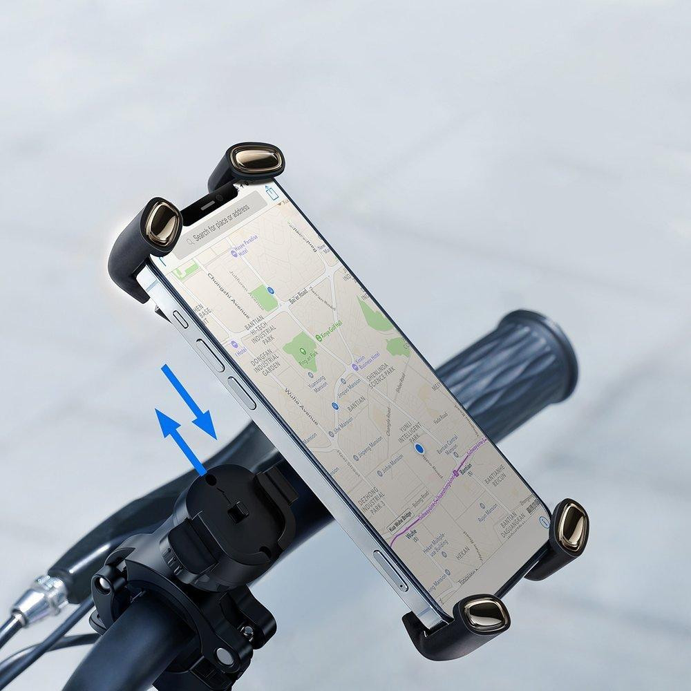 Вело-мото держатель для смартфона Baseus Quick to take cycling Holder SUQX-01 (Черный) Николаев - изображение 9