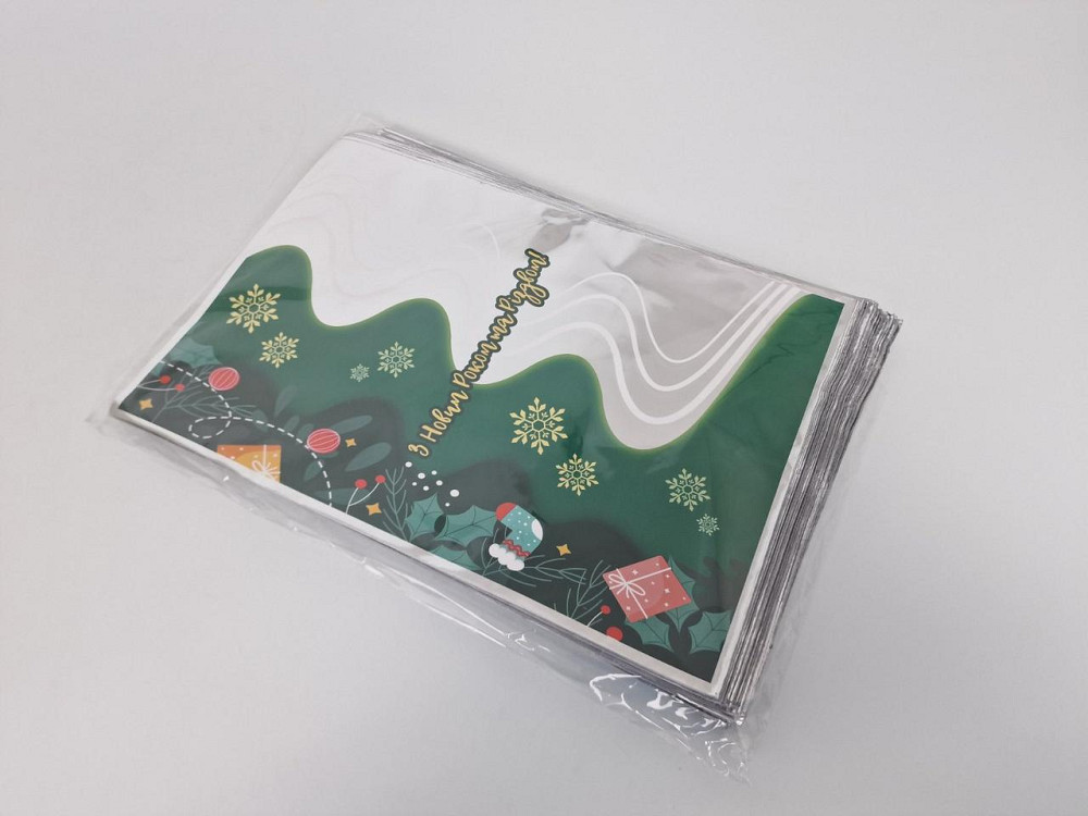 Новогодние Пакеты для Конфет и Подарков (20*30) №16 "З Новим Роком то Різдвом" (100 шт) Харків - фото 2