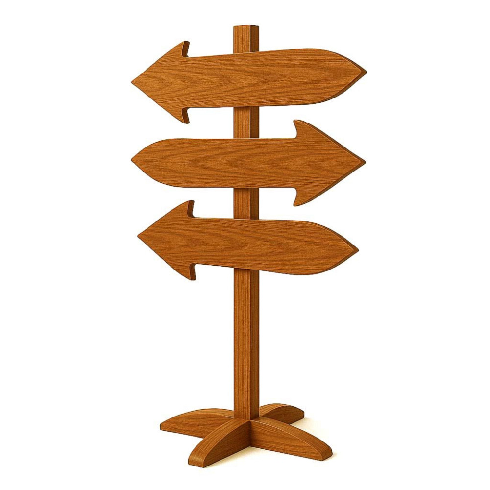 Підлогова стрілка-покажчик "Зайтрі" охра Миколаїв - фото 1