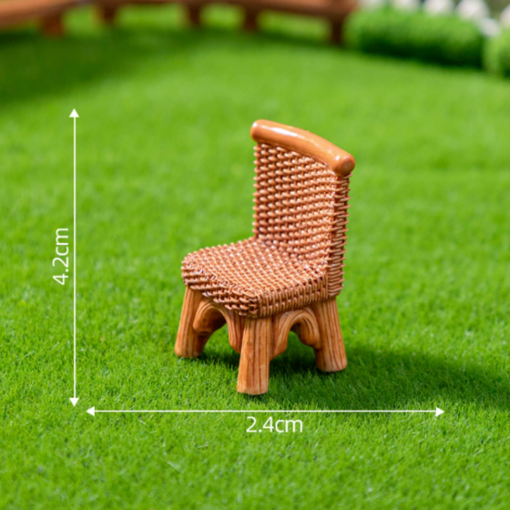 Набір мініатюрних садових меблів для мікро-ландшафту та флораріумів 9 предметів Одеса