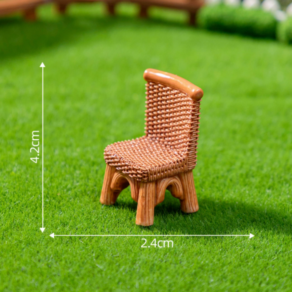 Набір мініатюрних садових меблів для мікро-ландшафту та флораріумів 9 предметів Одеса - фото 3