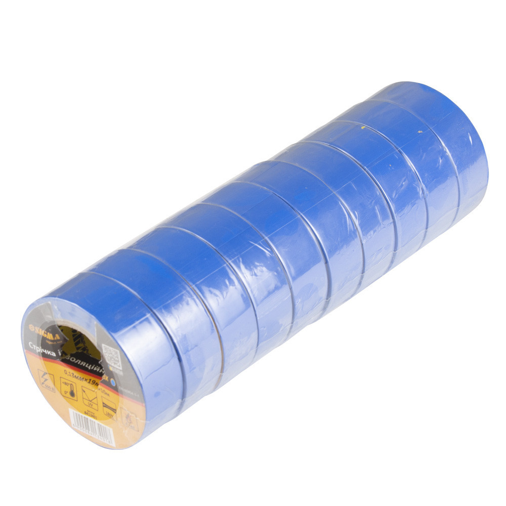 Лента изоляционная ПВХ (синяя) 0.13мм×19мм×10м SIGMA (8413401) Киев - изображение 1