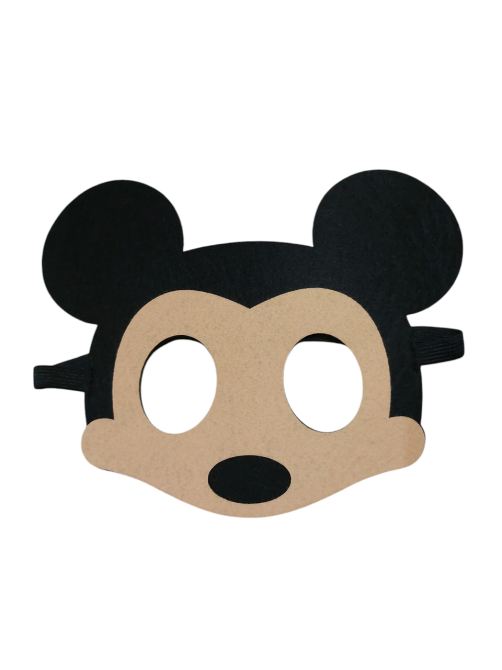 Маска детская Микки Маус из фетра one size черно-бежевый Киев - изображение 1