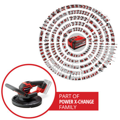 Шлифовальная машина Einhell для стен TP-DWS 18/225 Li, PXC, 18В, бесщеточная, 225мм (без АКБ и ЗУ) (4259995) Винница - изображение 7