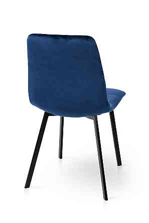 Стілець Ментос чорний/ велюр синій Киев