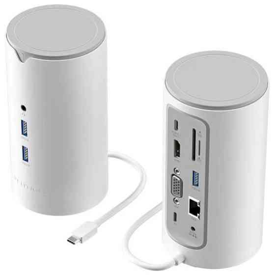 Док-станція USB3.1 Type-C --> HDMI/VGA/USB3.0x3/RJ45/SD/TF/TRRS 3.5m/PD/DC100W12-in-1Vention Киев