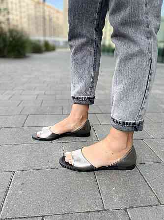 Mermaid Балетки жіночі Mermaid 28-7 нікель (весна-літо, шкіра натуральна) (3436) 36р.38р.39р. Коломия