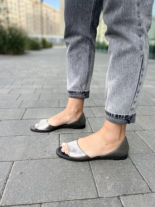 Mermaid Балетки жіночі Mermaid 28-7 нікель (весна-літо, шкіра натуральна) (3436) 36р.38р.39р. Коломия - фото 3