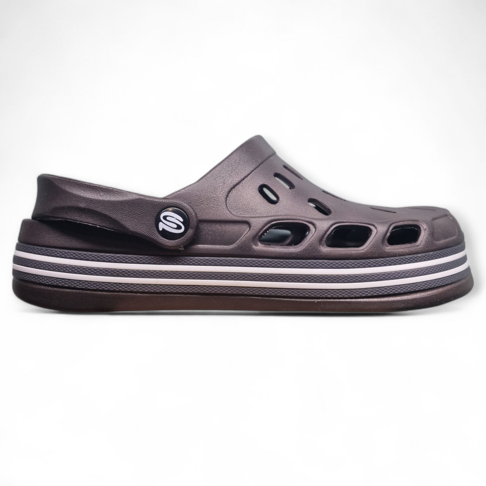 Чоловічі крокси коричневі сабо з великими дірками багато отворів Одеса - фото 8