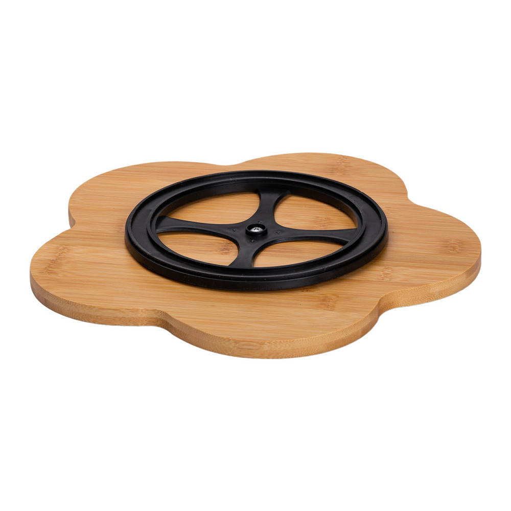 Yiwu Менажниця порцелянова на підставці, що обертається, 5 секцій біла HP-1217 Київ - фото 5