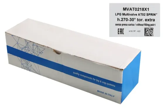 Мультиклапан ГБО для внутр. тор-го баллона H270мм 30° Tomasettо с катушкой выход 8мм Винница