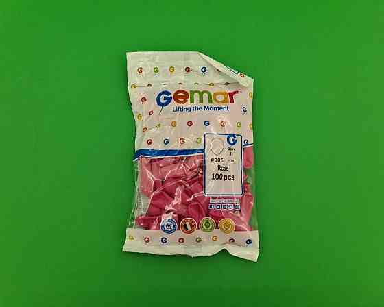 Повітряні кульки пастель рожеві 3" (8 см) латексні бомбочки 100 шт Gemar (1 пач.) Харків