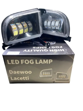 Двоколірні LED ПТФ Chevrolet Lacetti — Білий + Жовтий кольорів, 40 Вт Харків