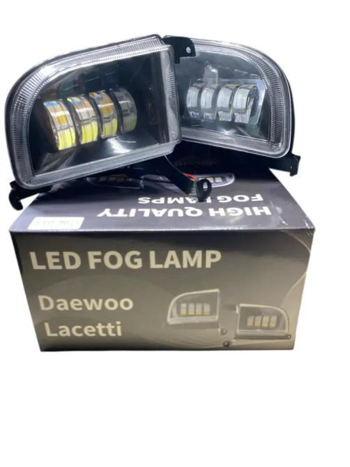 Двоколірні LED ПТФ Chevrolet Lacetti — Білий + Жовтий кольорів, 40 Вт Харків - фото 1