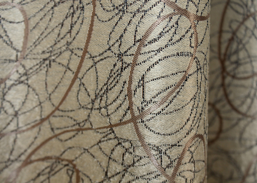 Комплект готових штор VR-Textil Блекаут-софт Жаклін № 671ш(Б) Бежевий з карамельним 100х270 см 2шт (31-366) Київ - фото 8