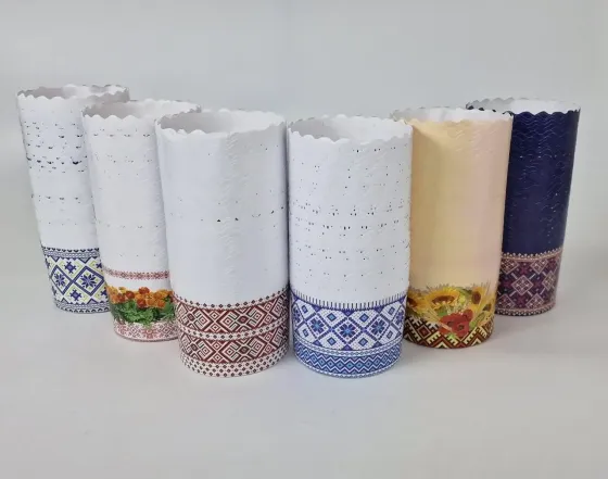 Форма для пасок d130*h85 Вишиванка 50 шт(22001126) Харків