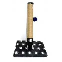 Дряпка джут на квадр.подставке серый+белый след 30х35х55 см Киев