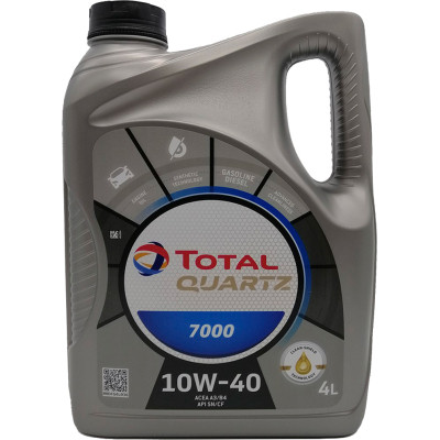 Моторное масло Total QUARTZ 7000 10w40 4л (214107) Винница - изображение 1