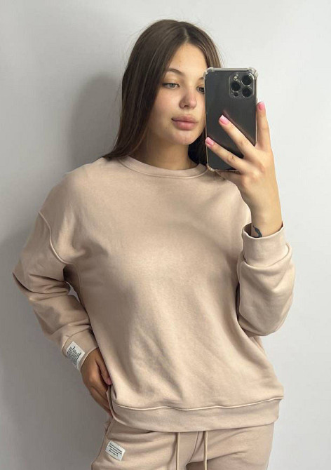 Світшот жіночий трикотажний Бежевий XS-S Харків - фото 1