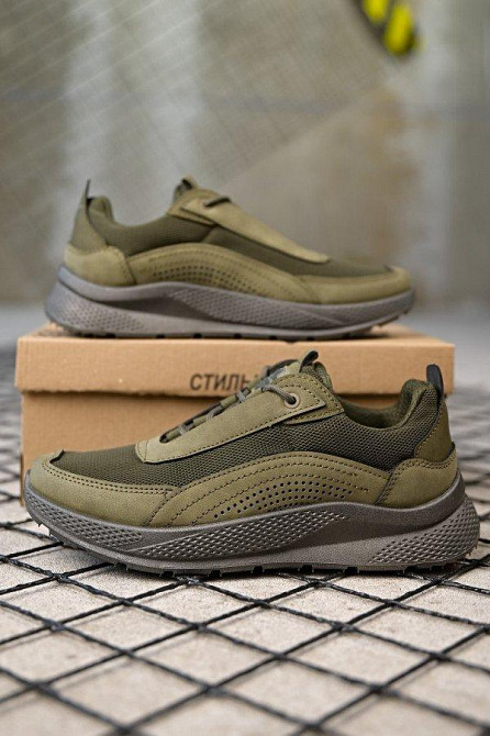 Демисезонныем милитари  кроссовки oliva ПП7867 Одесса - изображение 2