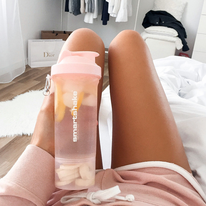 Шейкер спортивний SmartShake Slim 500ml Cotton Pink (Light Lavender) Кам'янське - фото 10