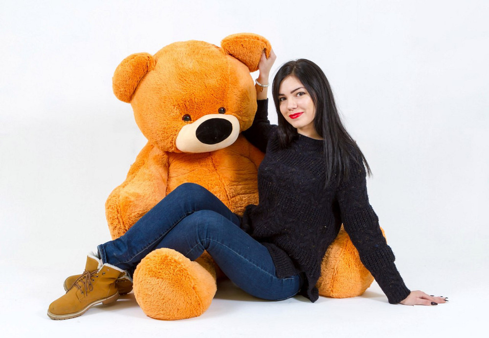 Плюшевый медведь Алина 200 см медовый Киев - изображение 3