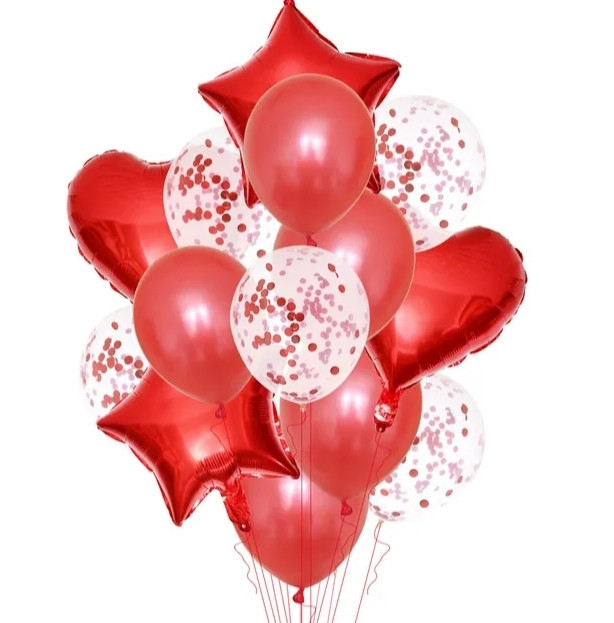 Фонтан из шаров красный 14шт Киев - изображение 1