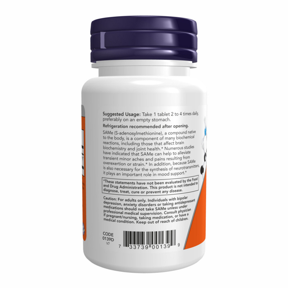 C-Аденозил-Л-Метионин Now Foods SAM-E 400mg 60 таб Киев - изображение 3