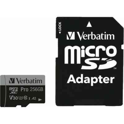 Карта памяти Verbatim 256GB microSDXC class 10 UHS-III PRO (47045) Винница