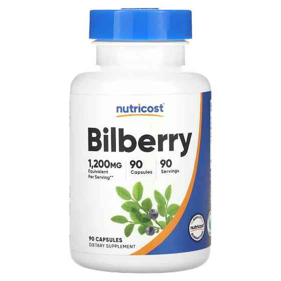 Екстракт чорниці Nutricost Bilberry, 1,200 mg, 90 Capsules Луцьк