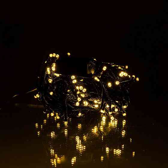 Гірлянда новорічна кімнатна 18 м, 180 LED, жовте світло Київ