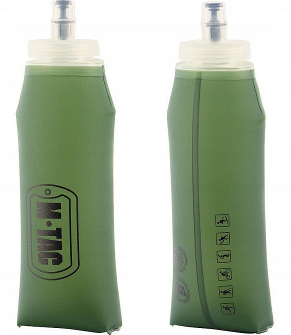 Туристическая складная Бутылка для напитков 600 мл M-Tac (MTC-WB600) Olive Нововолынск - изображение 1