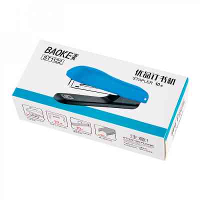 Степлер Baoke пластиковий, 10 аркушів, скоби №10, асорті (STAP-BAO-ST1122) Вінниця