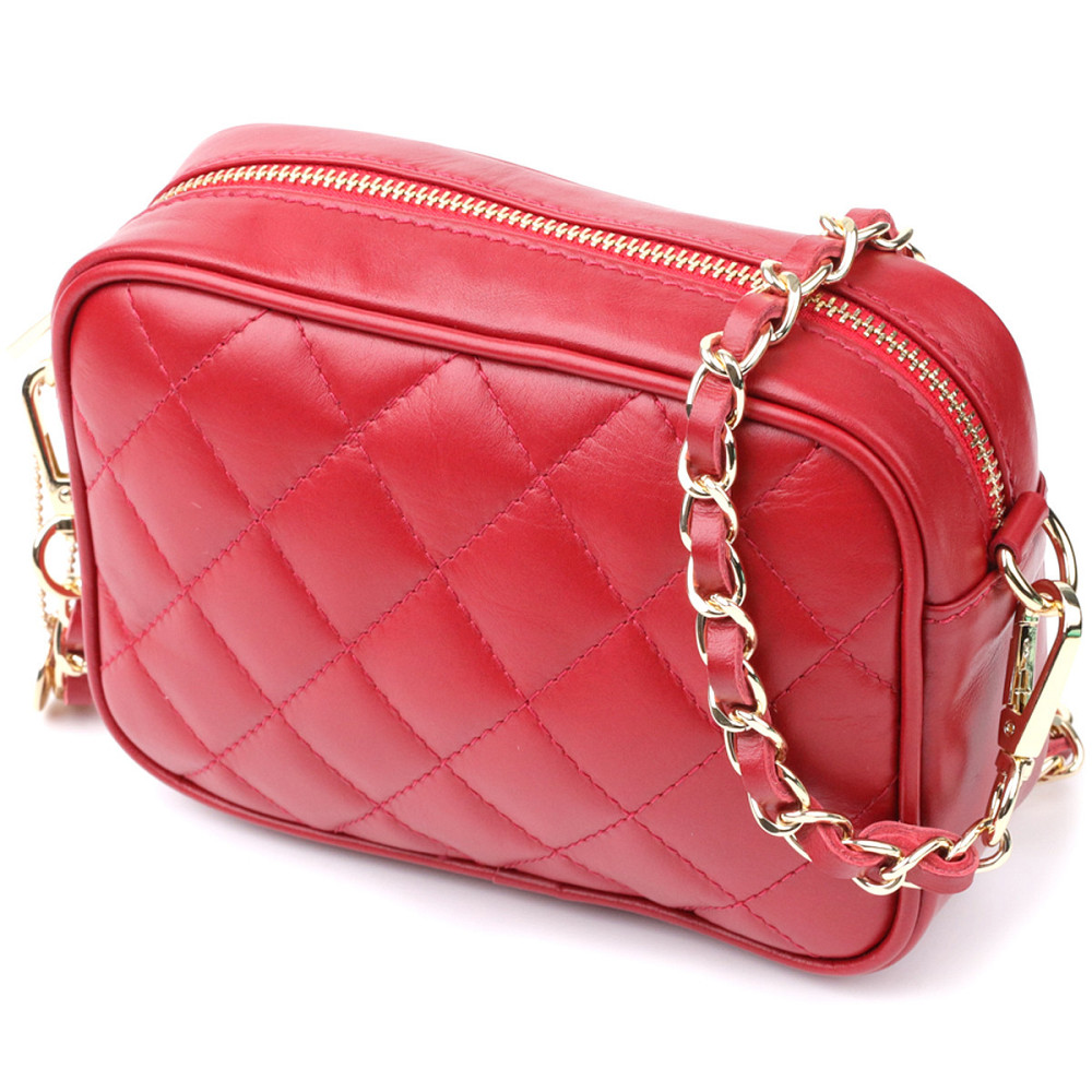 Стильная сумка в ромбы из натуральной кожи Tony Perotti 20838_1 (CA006-01DR dk red) Красный Киев - изображение 1